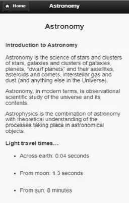 Astronomy screenshot 2