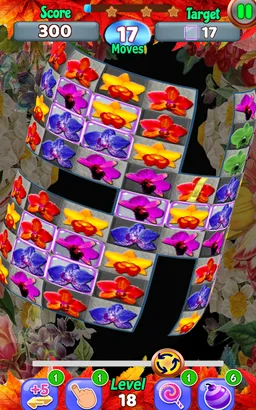 Orchid Bloom Surf: Colorful Free Match 3 Gem-2018 screenshot 11
