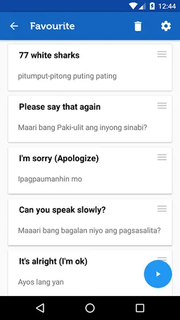 Learn Tagalog Phrasebook Pro screenshot 2