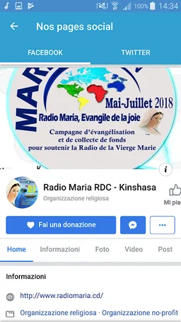 Radio Maria RD Congo screenshot 6