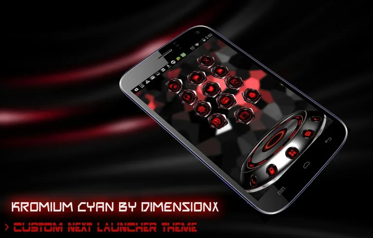 Kromium Red Theme icon pack screenshot 2