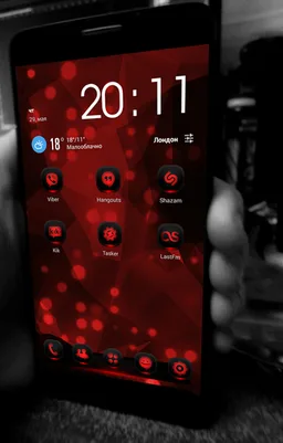 Next Launcher Theme MagicRed screenshot 5