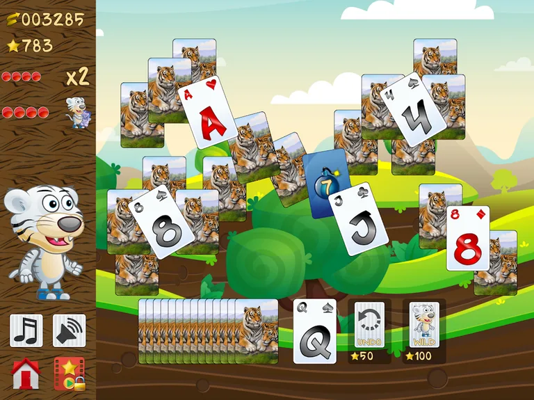 Tiger Solitaire: Fun tripeaks card solitaire screenshot 21