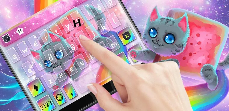 Twinkle Rainbow Cat Keyboard T cover image