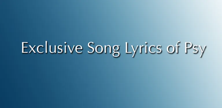 PSY Song Lyrics | PSY Lyrics cover image