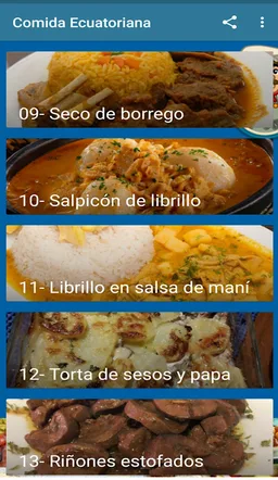 Cocina Ecuatoriana screenshot 7