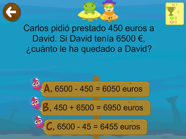 Matemáticas con Grin II 678 screenshot 10