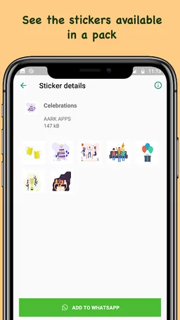 Aark Stickers: WhatsApp Stickers screenshot 1