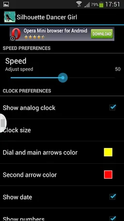 Silhouette Dancer Girl screenshot 3