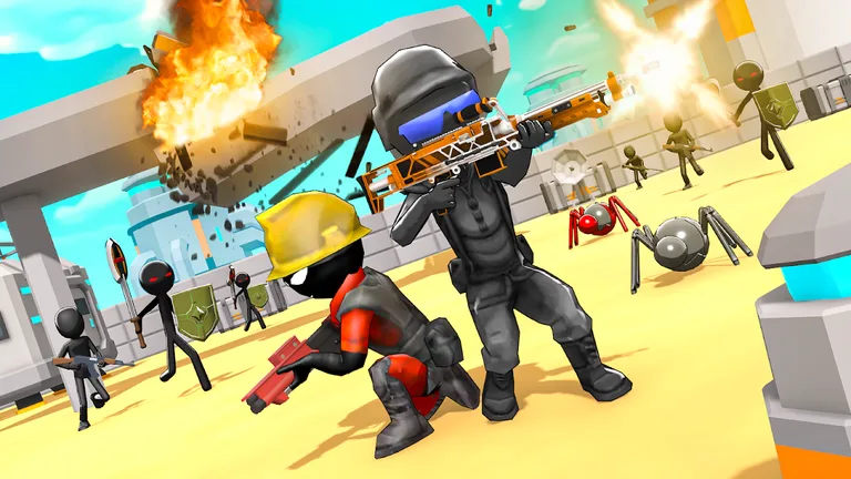 Stickman Gun Shooter 3D screenshot 5