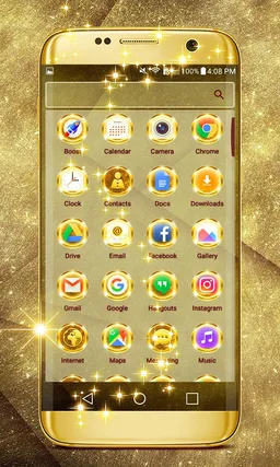 Shiny Glitter Launcher Theme screenshot 2