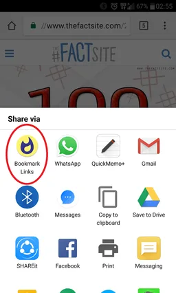 Bookmark Links screenshot 1