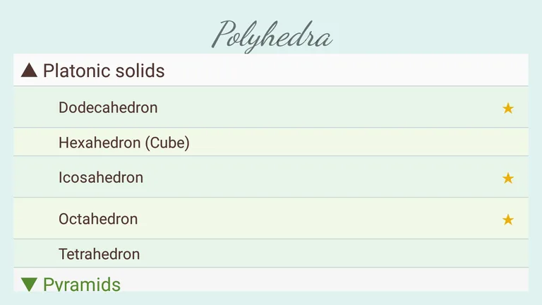 Polyhedra screenshot 1