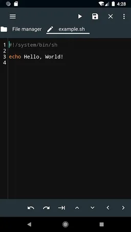 Shell Script Editor screenshot 4