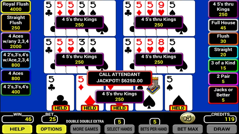Five Play Poker screenshot 4