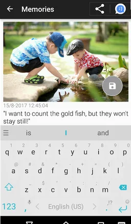 Memories screenshot 2