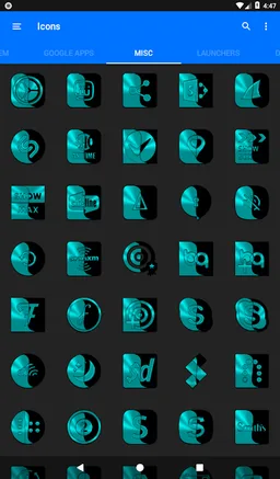 Wicked Cyan Icon Pack ✨Free✨ screenshot 10