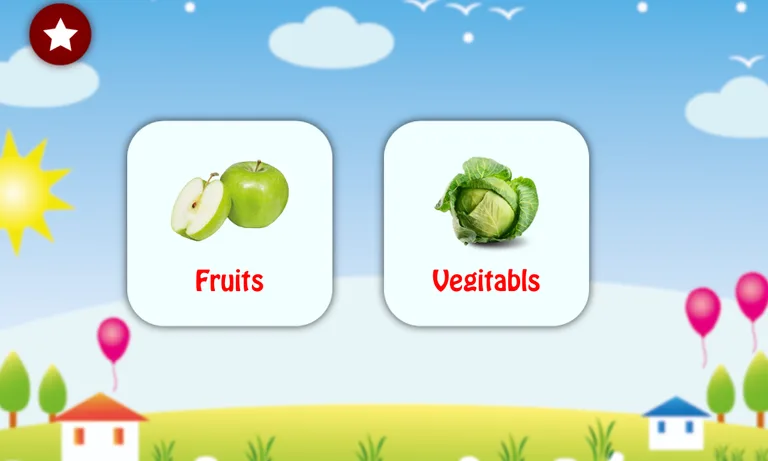 Fruits and Vegetables Learning screenshot 1