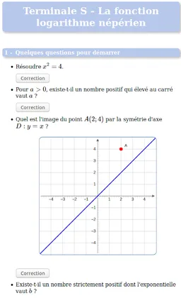 Maths TS : LN screenshot 1