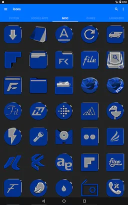 Blue Icon Pack Paid screenshot 5