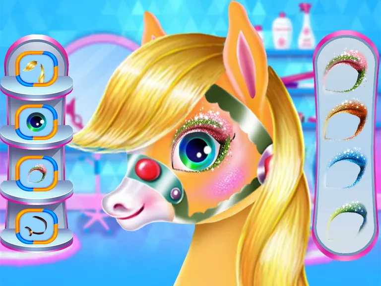 Pony Unicorn Horse Games For Girls - Makeup Salon screenshot 2