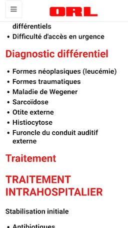 O R L (Oto-Rhino-Laryngologie) screenshot 6