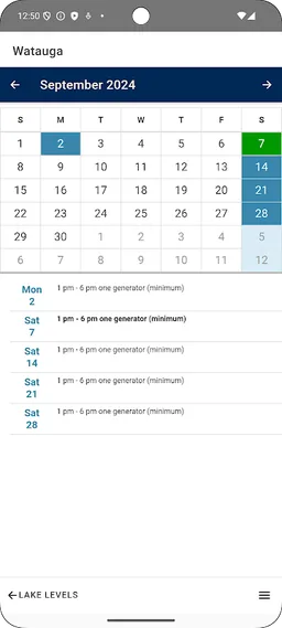 TVA Lake Info screenshot 18