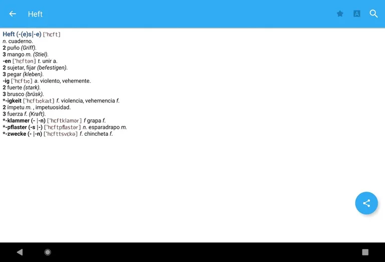 VOX Spanish<>German Dictionary screenshot 11