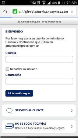 American Express Móvil screenshot 5