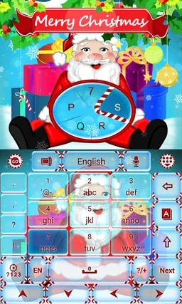 Santa Emoji GO Keyboard Theme screenshot 8
