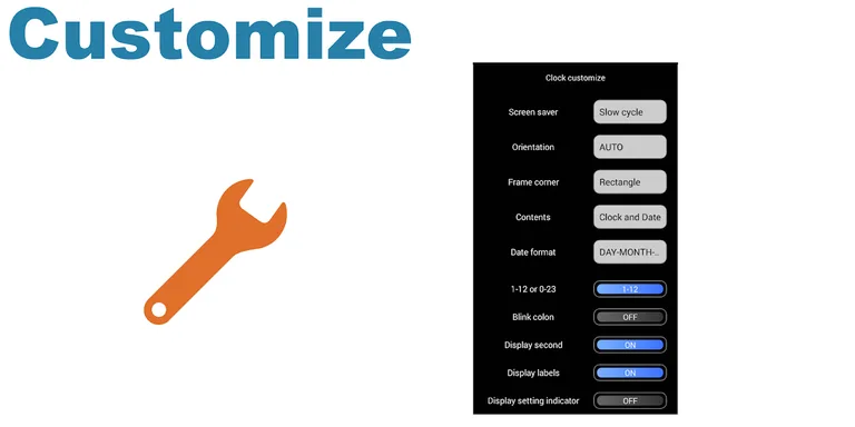 Simple Digital Clock - DIGITAL CLOCK SHG2 FREE screenshot 9