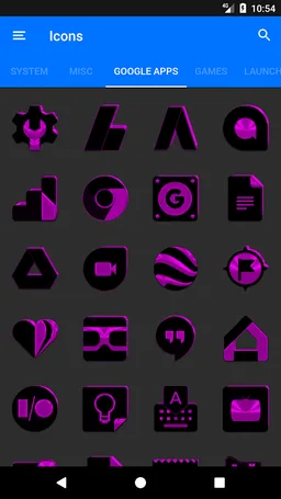 Black and Purple Icon Pack v3.1 screenshot 7