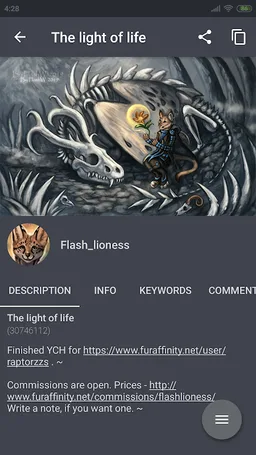 NOC for Fur Affinity screenshot 3