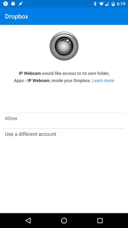 IP Webcam uploader for Dropbox screenshot 3