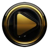 Poweramp skin Black Gold icon