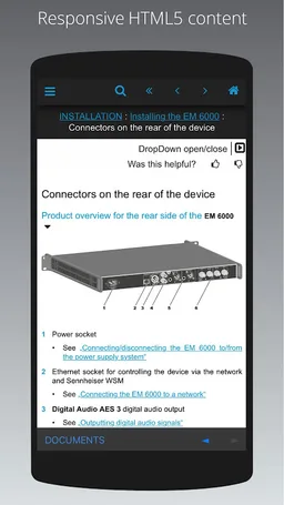 Sennheiser Documentation App screenshot 9