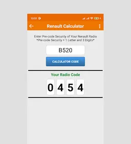 Radio Precode Calculator For R screenshot 3