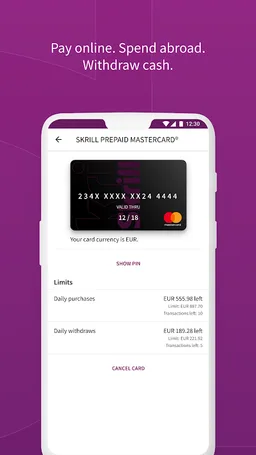 Skrill - Fast, secure online payments screenshot 5