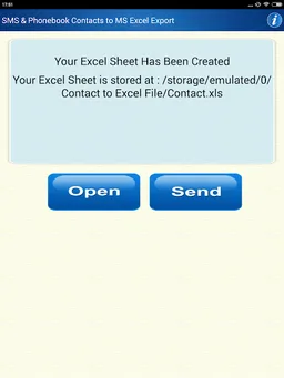 Save Phonebook & SMS to Excel screenshot 10