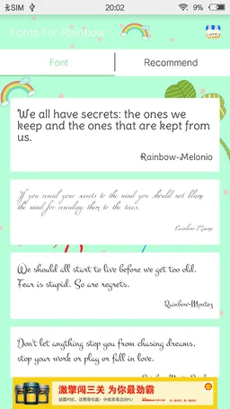Fonts For Rainbow screenshot 3