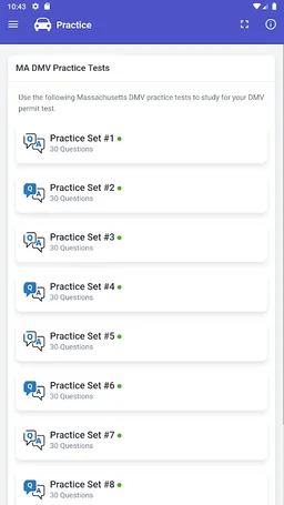 Massachusetts RMV Test screenshot 3