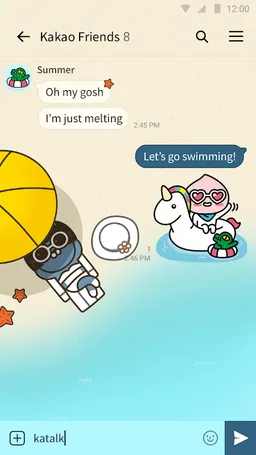 SUMMER STORY - KAKAOTALK THEME screenshot 3