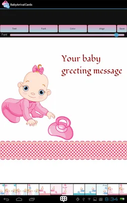 Baby Birth Announcement Cards screenshot 10