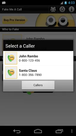 Fake Me A Call screenshot 2