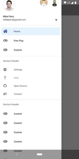 MaterialDrawer Sample screenshot 1
