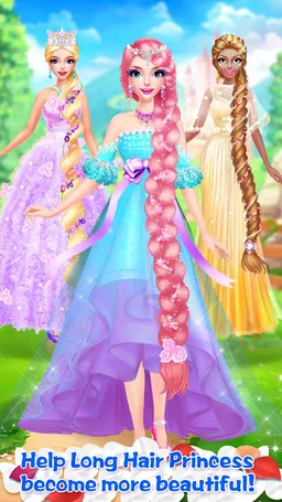 Long Hair Princess Salon Games screenshot 8