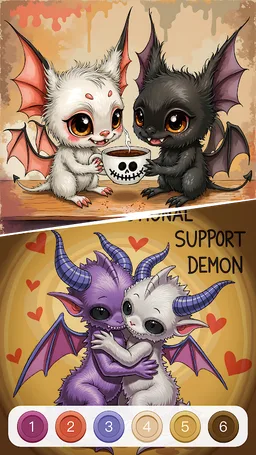 Horror Doll Color by Numbers screenshot 1