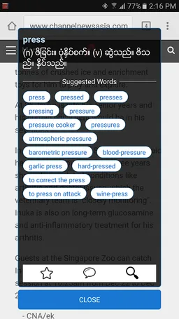 English-Myanmar Dictionary screenshot 7