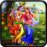 Radha Krishna Analog Clock icon