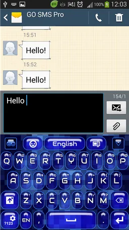 Blue Keyboard screenshot 3